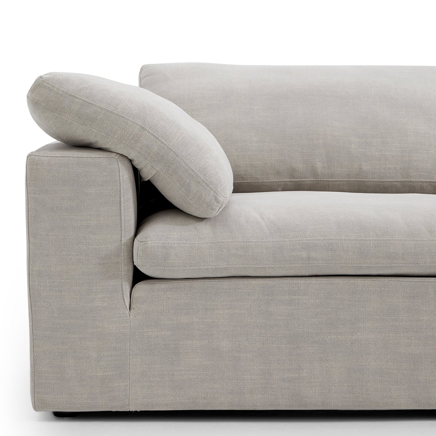 Tender Wabi Sabi Light Gray L Shaped Sectional-Sand
