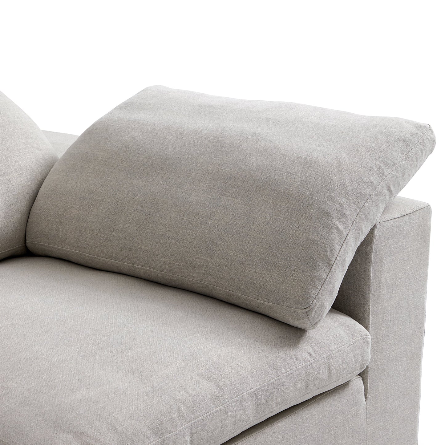 Tender Wabi Sabi Sand Sofa and Ottoman-Sand