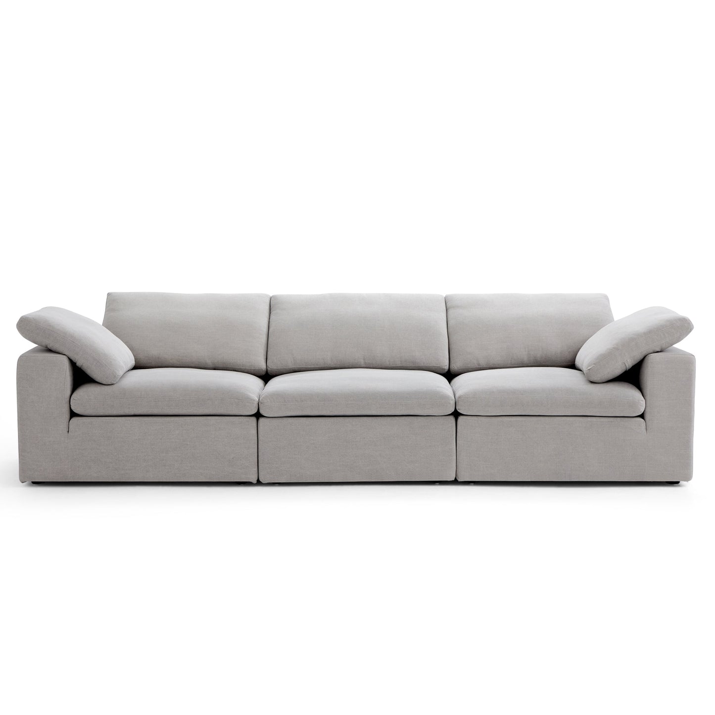 Tender Wabi Sabi Sand Sofa-Gray-128.0"
