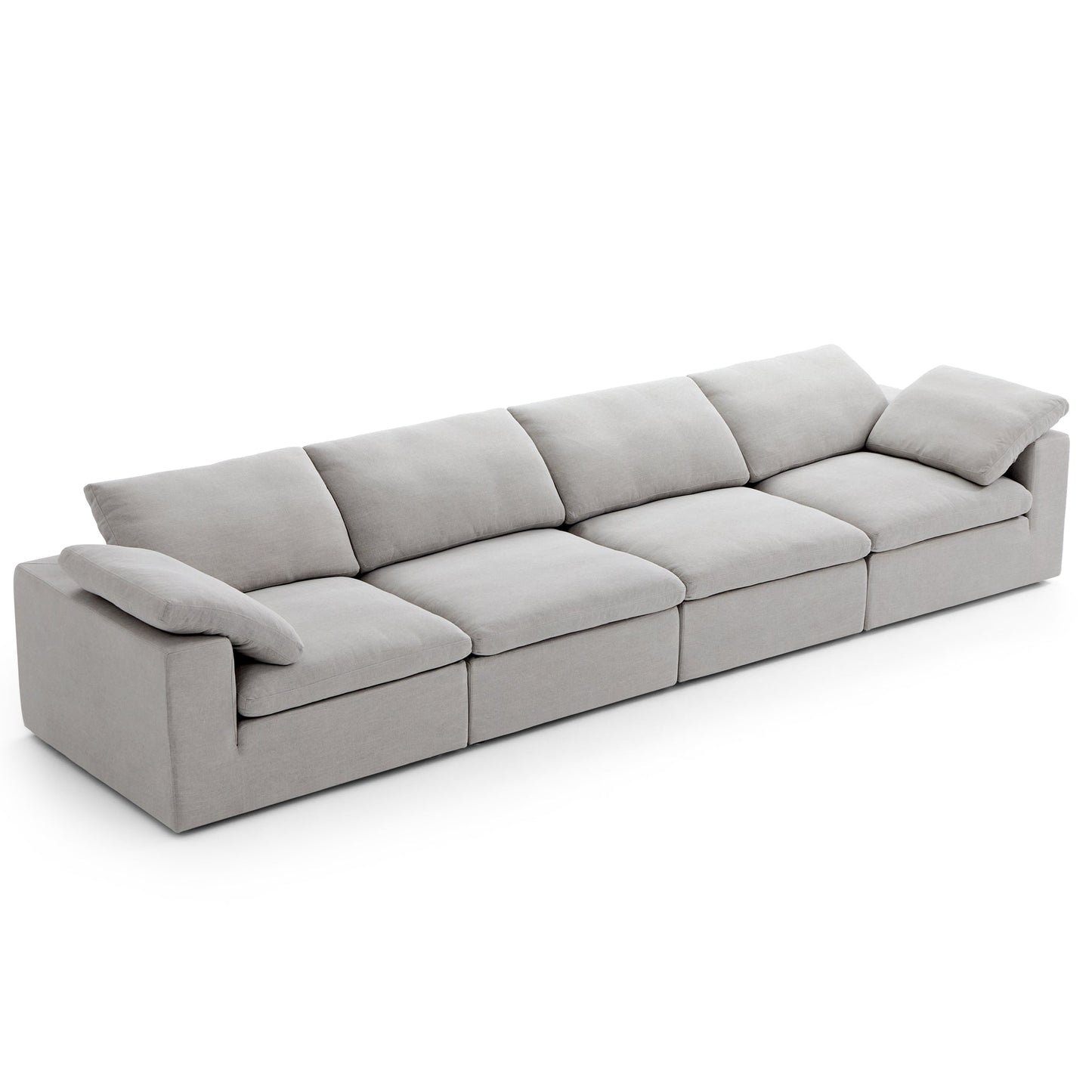 Tender Wabi Sabi Beige Sofa-Gray-165.4"