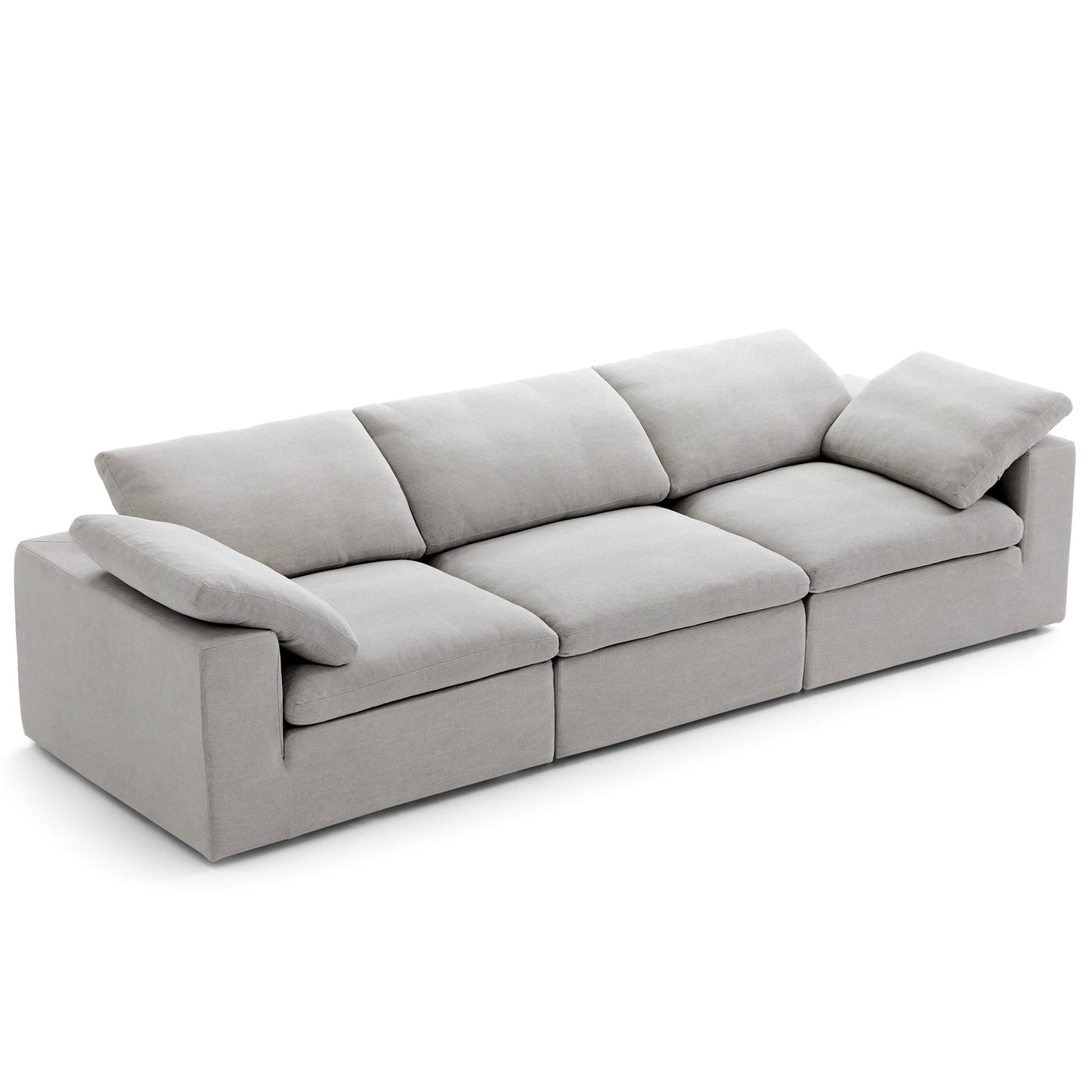 Tender Wabi Sabi Sofa-Gray-128.0"