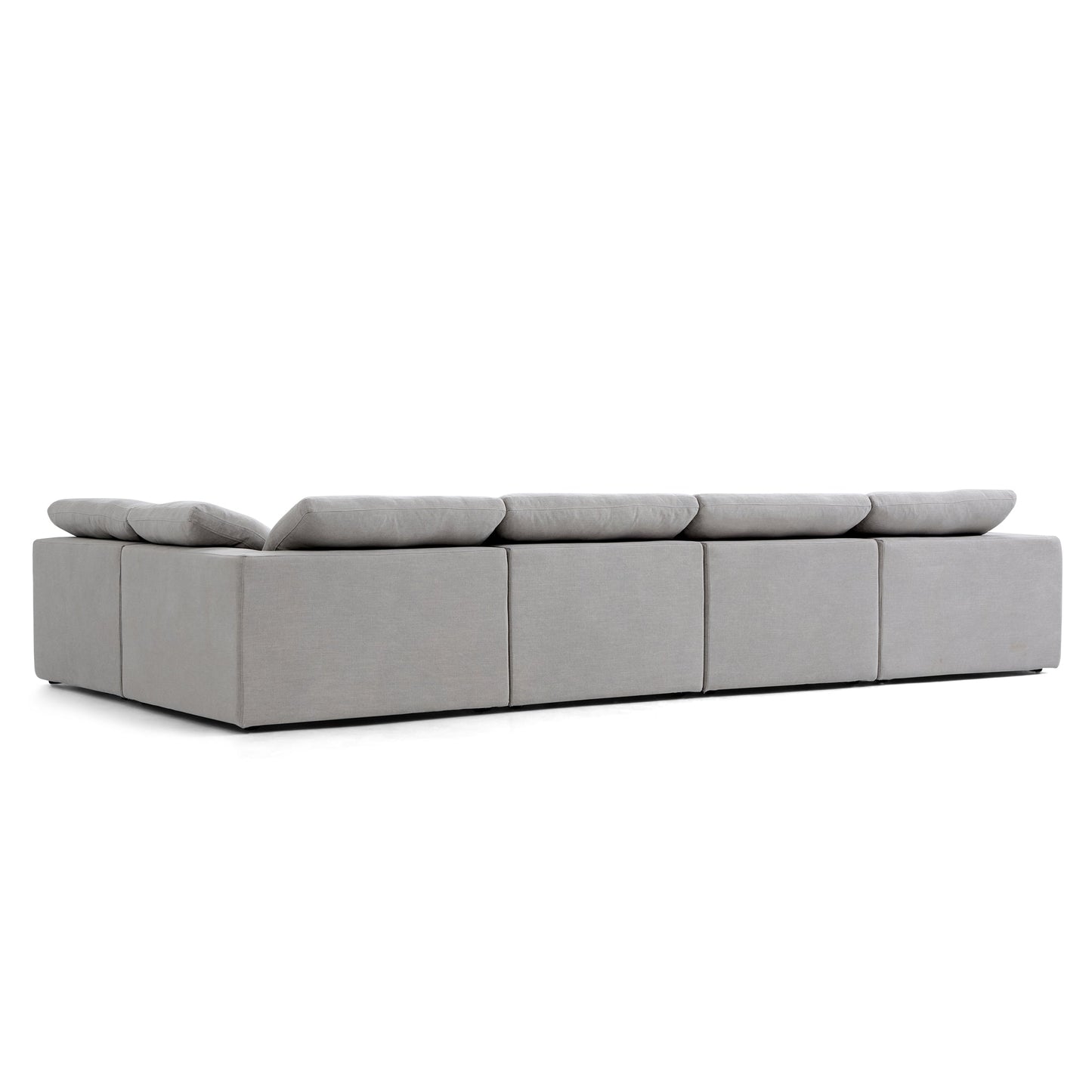 Tender Wabi Sabi Sand L Shaped Sectional-Gray-165.4"