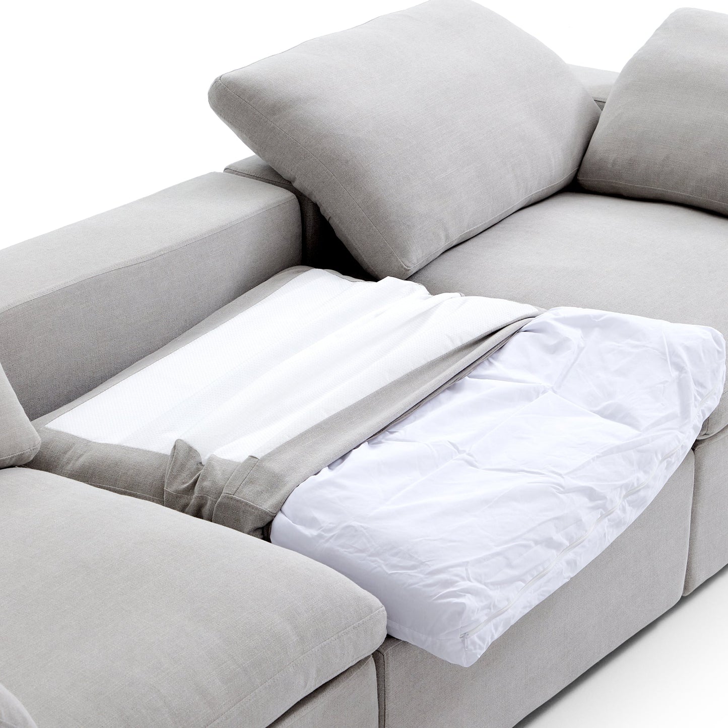 Tender Wabi Sabi Light Gray Sofa-Gray