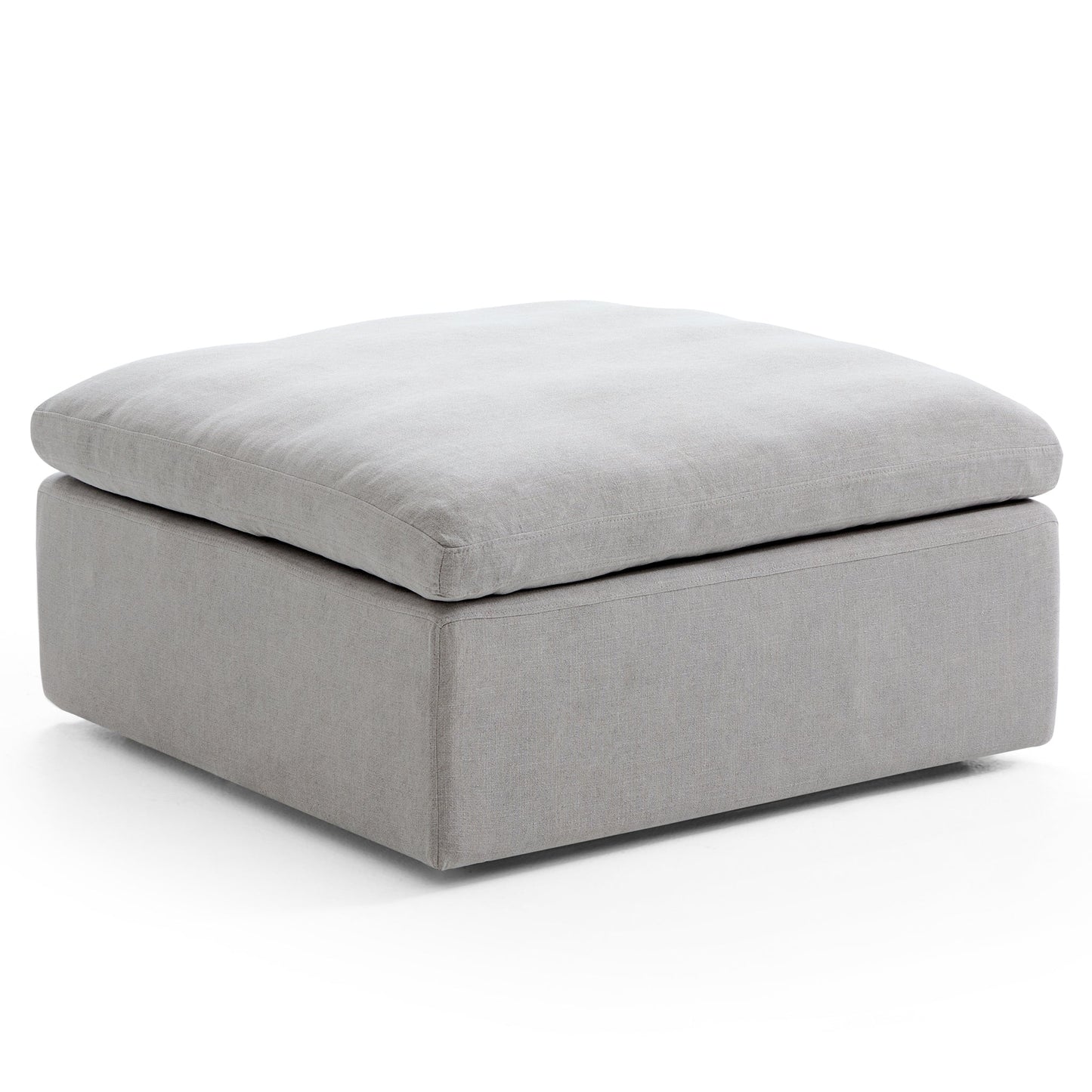 Tender Wabi Sabi Beige Sofa and Ottoman-Gray