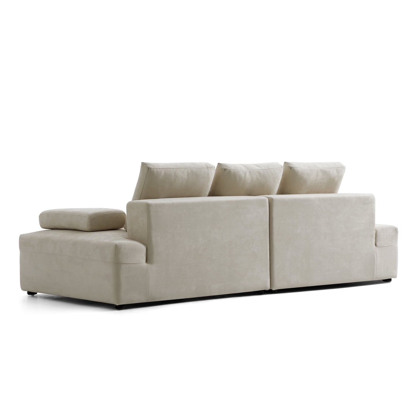Composition Wabi Sabi Gray Sofa-Beige