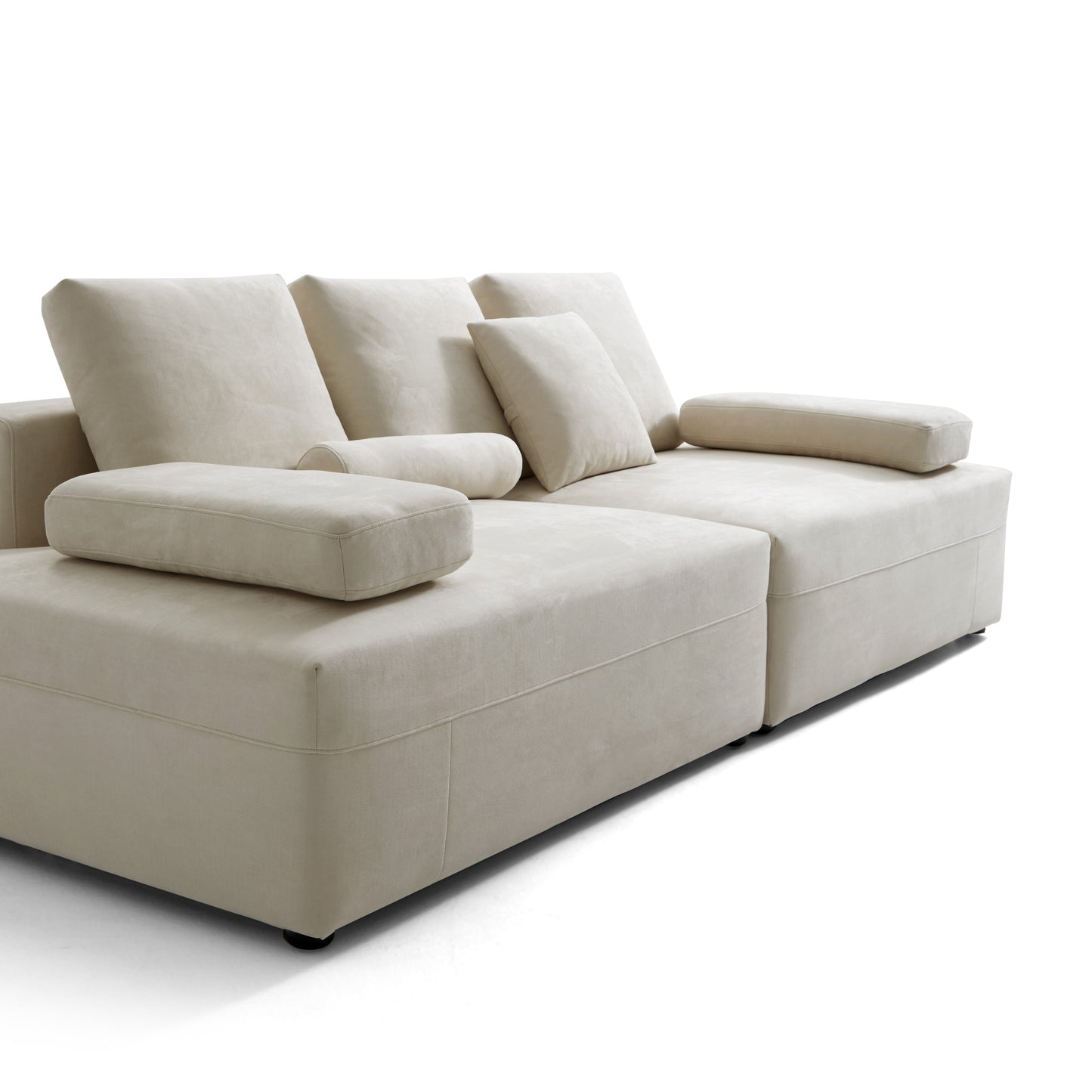 Composition Wabi Sabi Gray Sofa-Beige