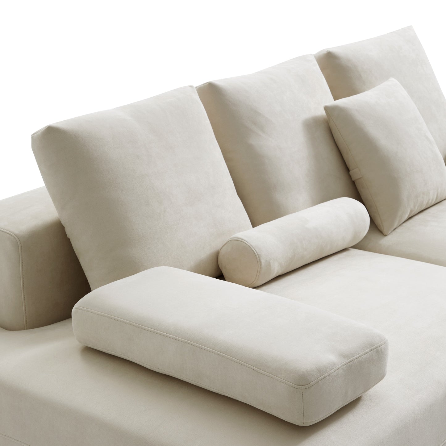 Composition Wabi Sabi Gray Sofa-Beige