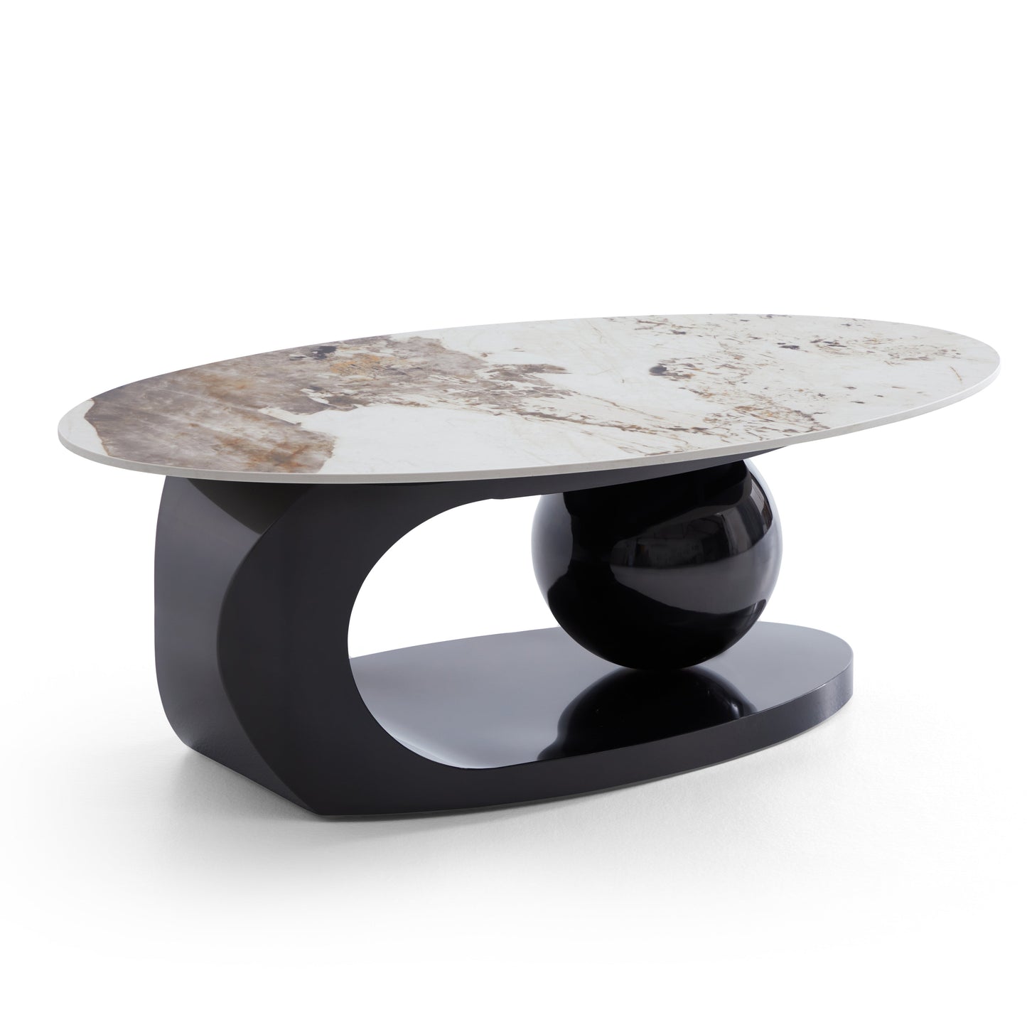 Orbital Glossy Slate Coffee Table