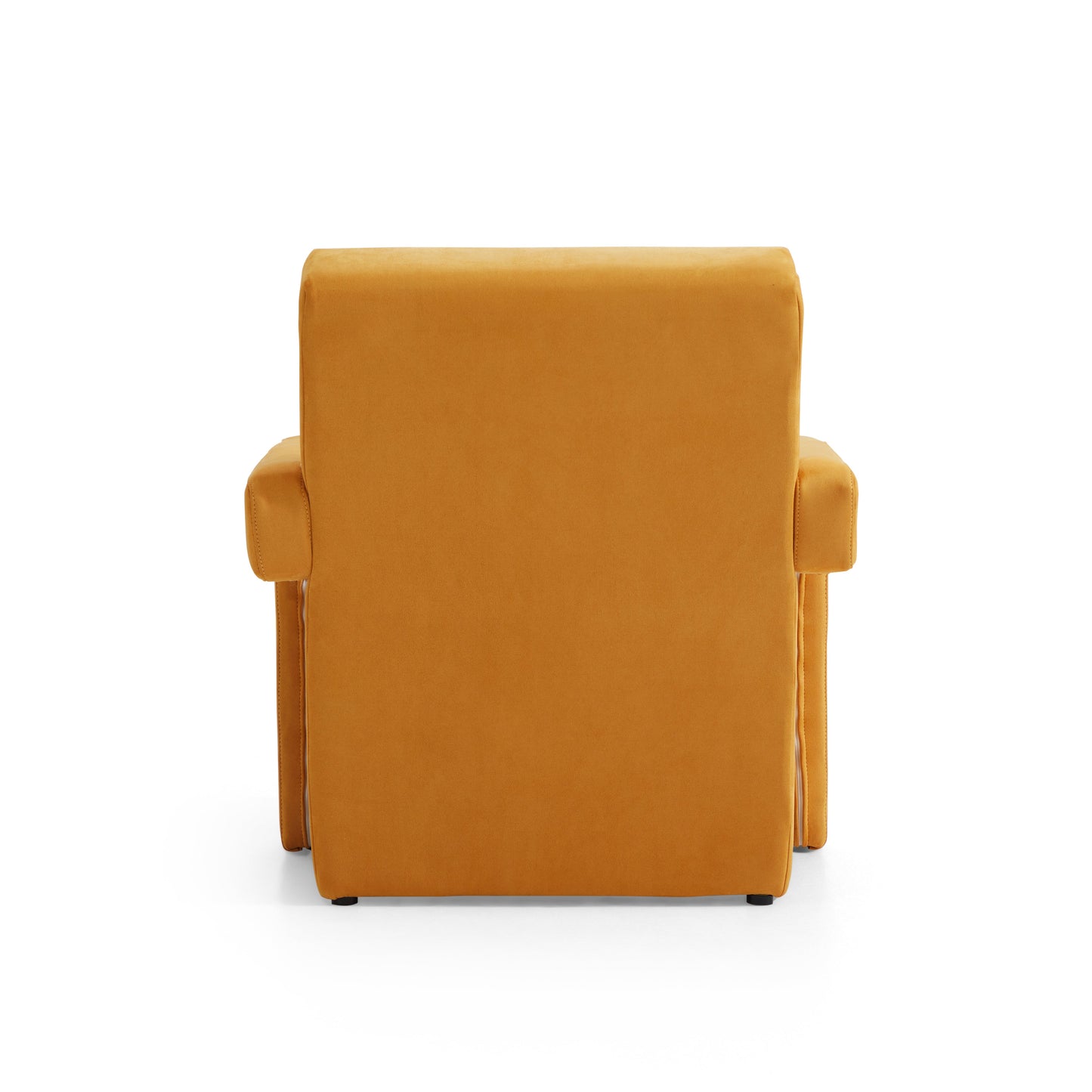 Fauteuil Utrecht en tissu mat citron Nova