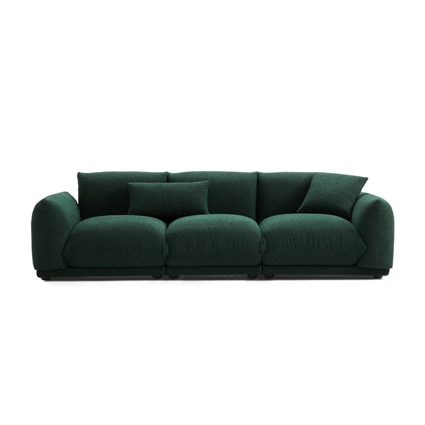 Verdant Lounge Green Boucle Sofa-Green