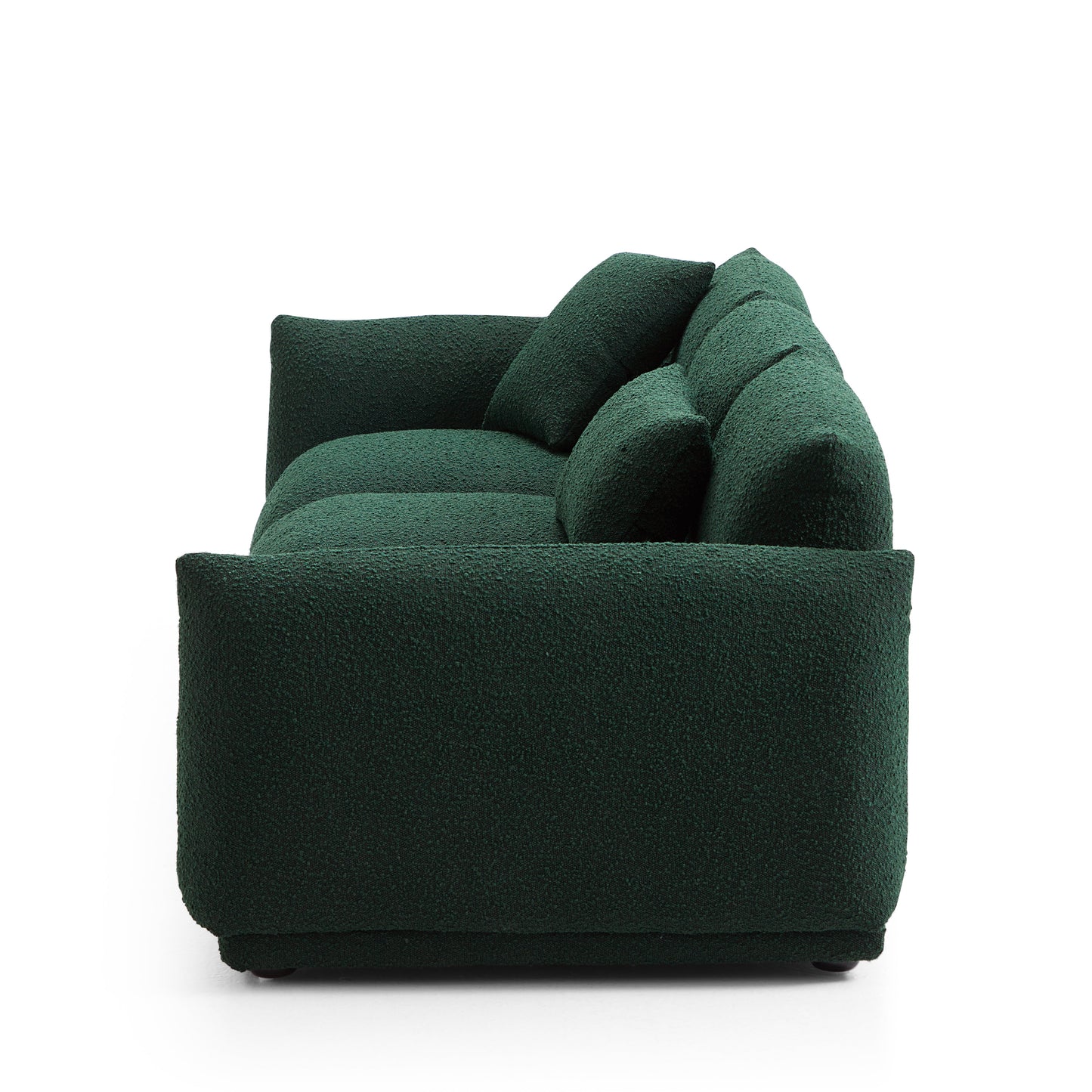 Verdant Lounge Green Boucle Sofa-Green