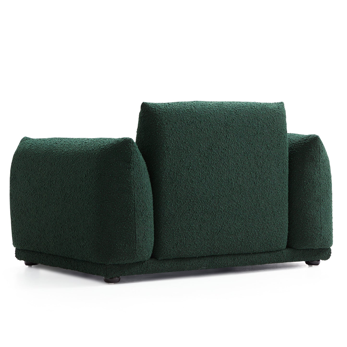 Verdant Lounge Green Boucle Armchair-Green