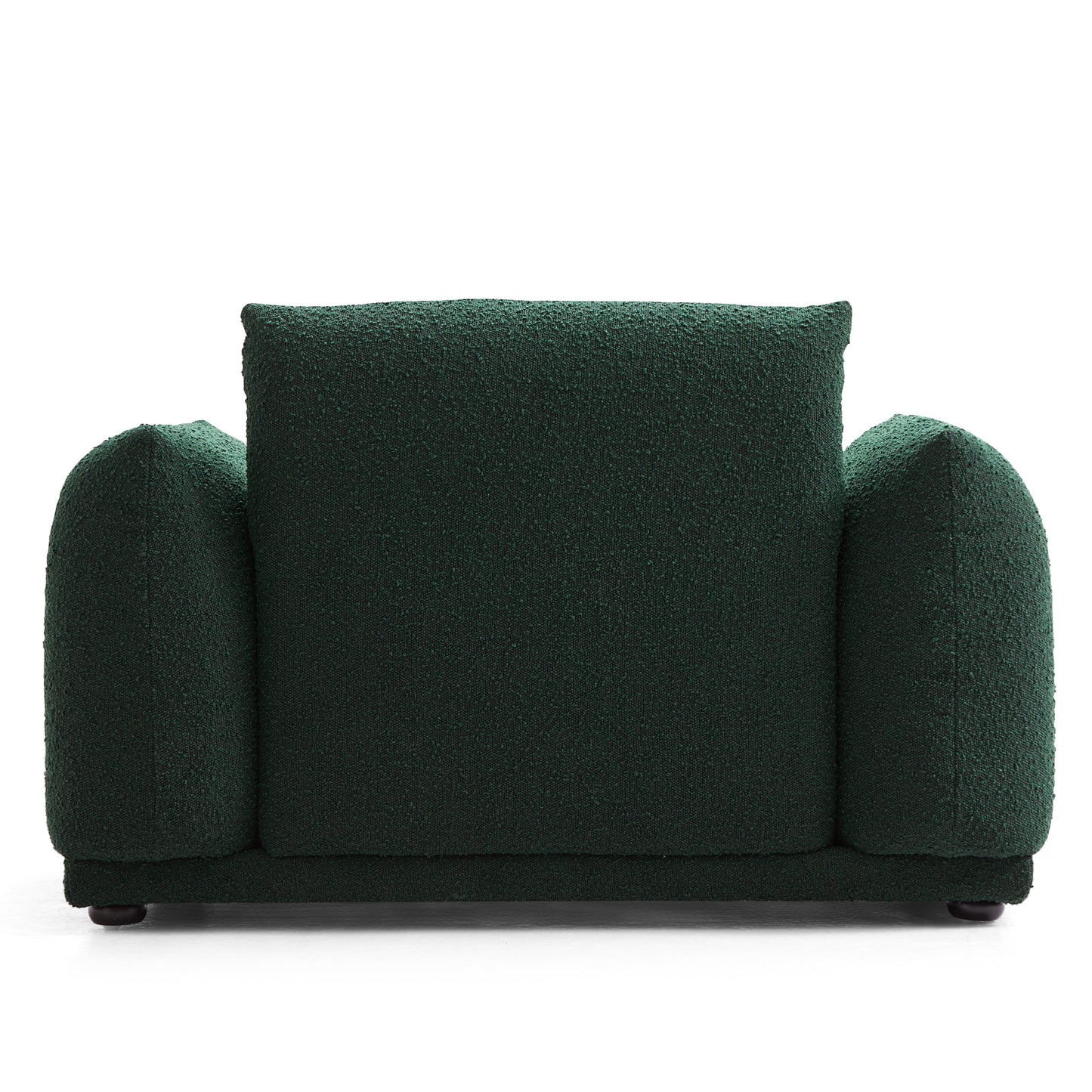 Verdant Lounge Green Boucle Armchair-Green