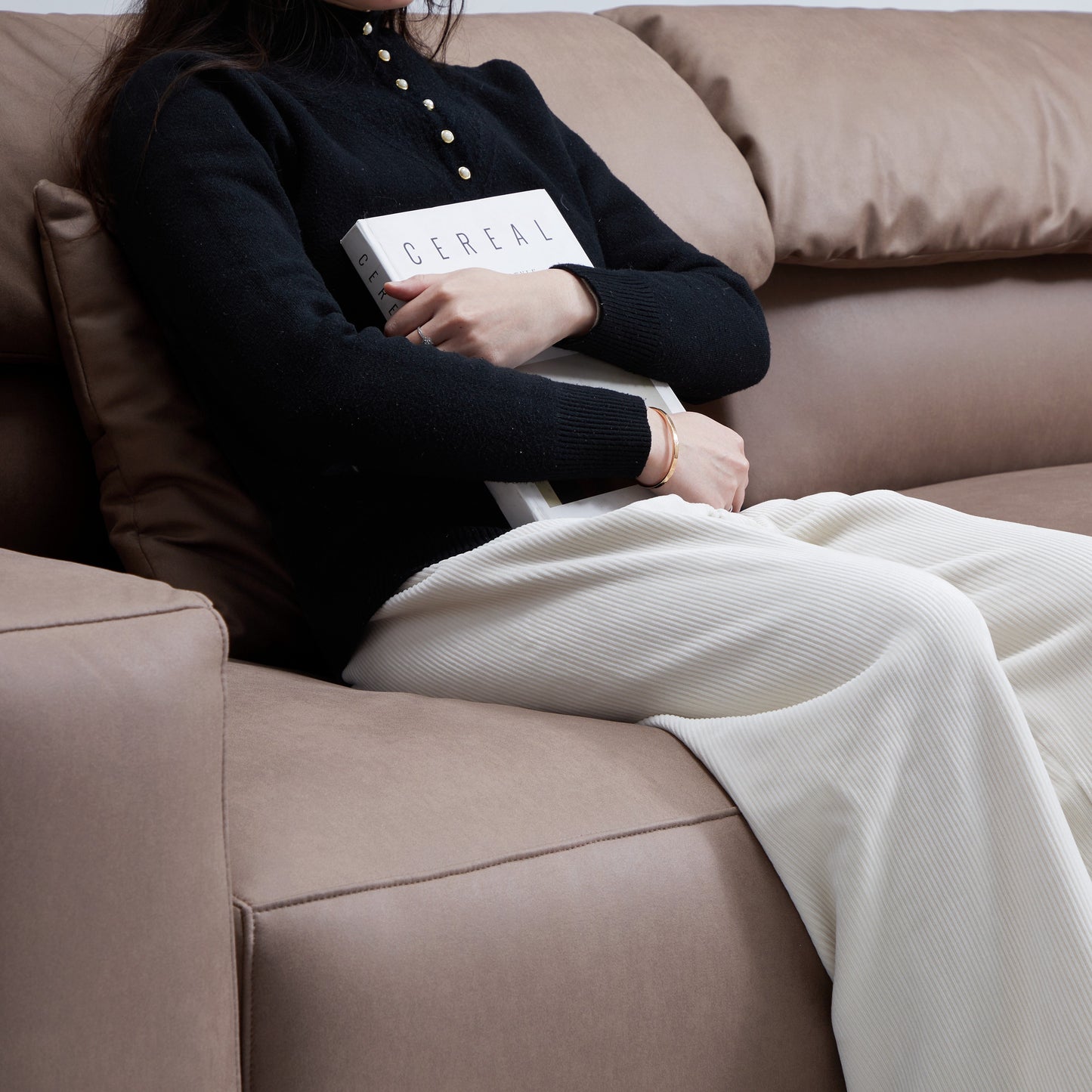 Chestnut Sectional-Brown