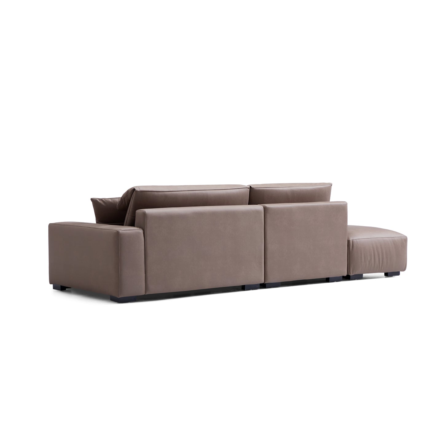 Chestnut Open End Sectional-Brown-Facing Left-116.1"