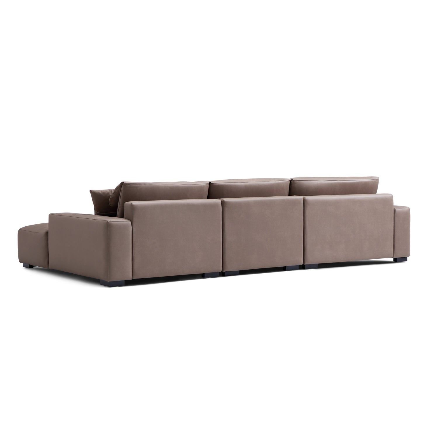 Chestnut Sectional-Brown-Facing Left-126.0"