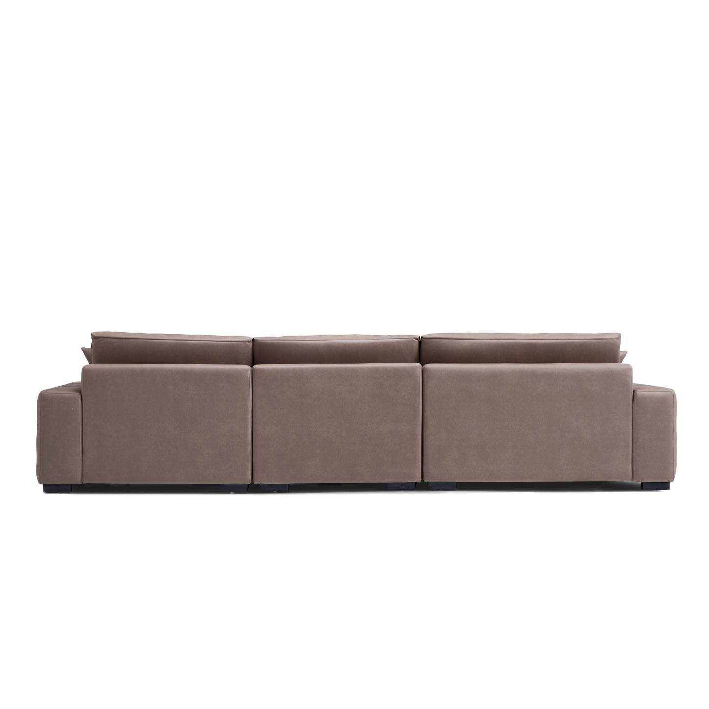 Chestnut Sectional-Brown-Facing Left-126.0"