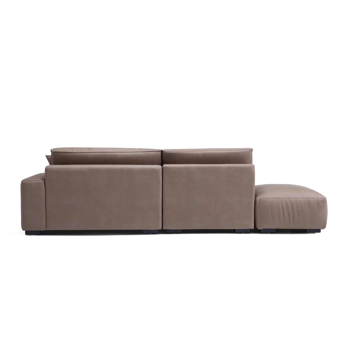 Chestnut Open End Sectional-Brown-Facing Right-116.1"
