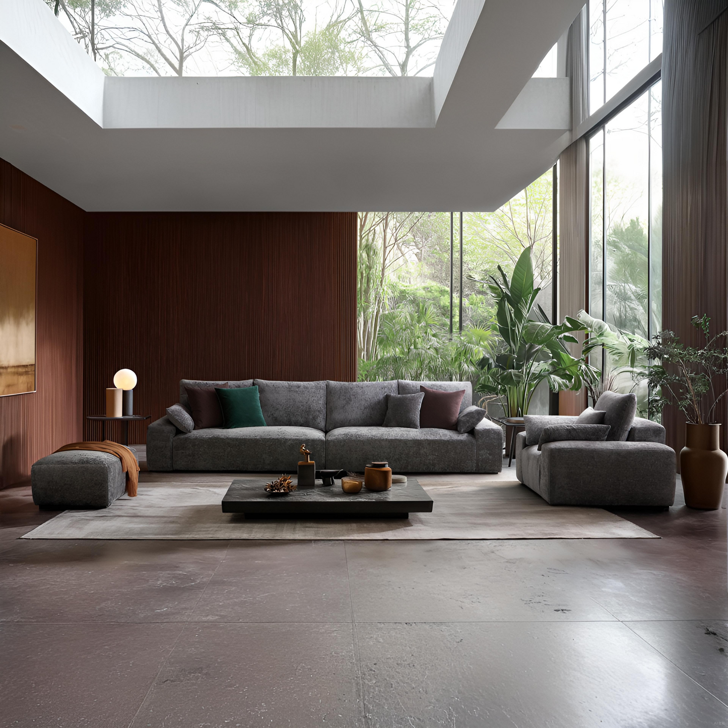 The Empress Gray Sofa Set-Gray