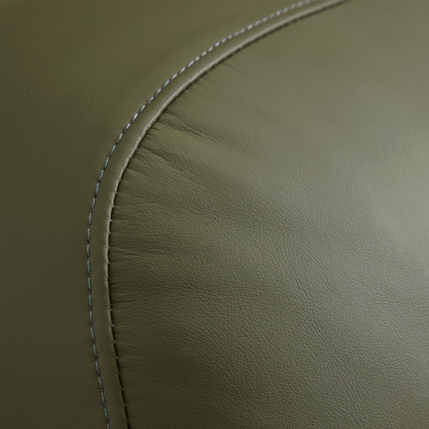 Brenley Modern Italian Leather Sofa-Olive