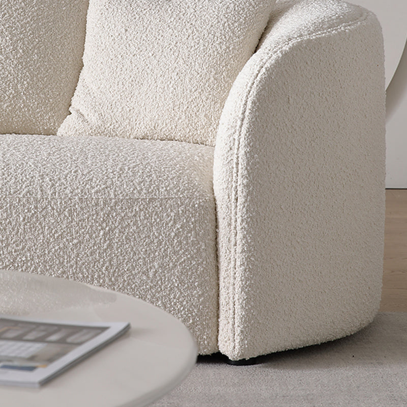 Crescent Bay Wabi Sabi Gray Sofa-White