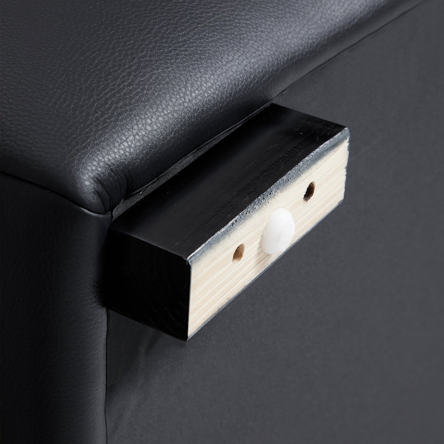 Anorea Contemporary Minimalist Sofa-Black