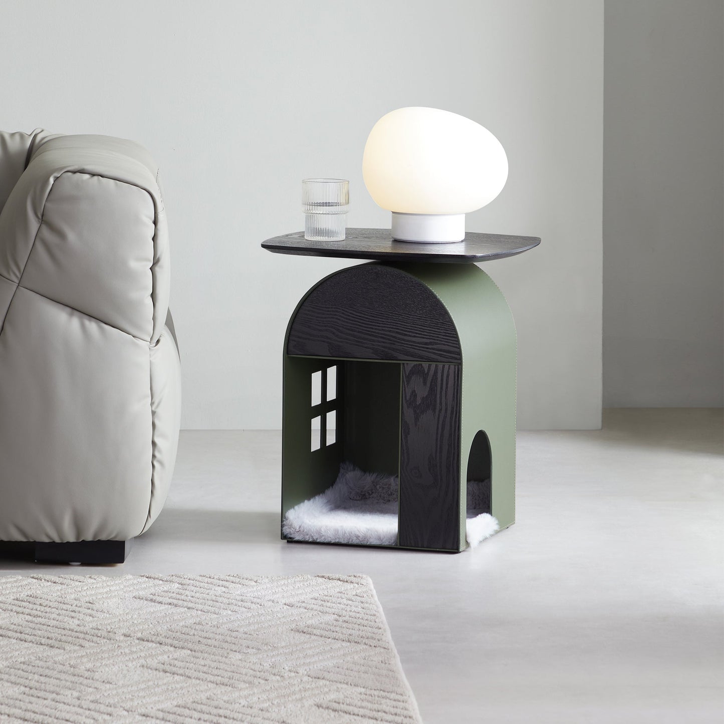 Dormeus End Table Pet Bed-Green
