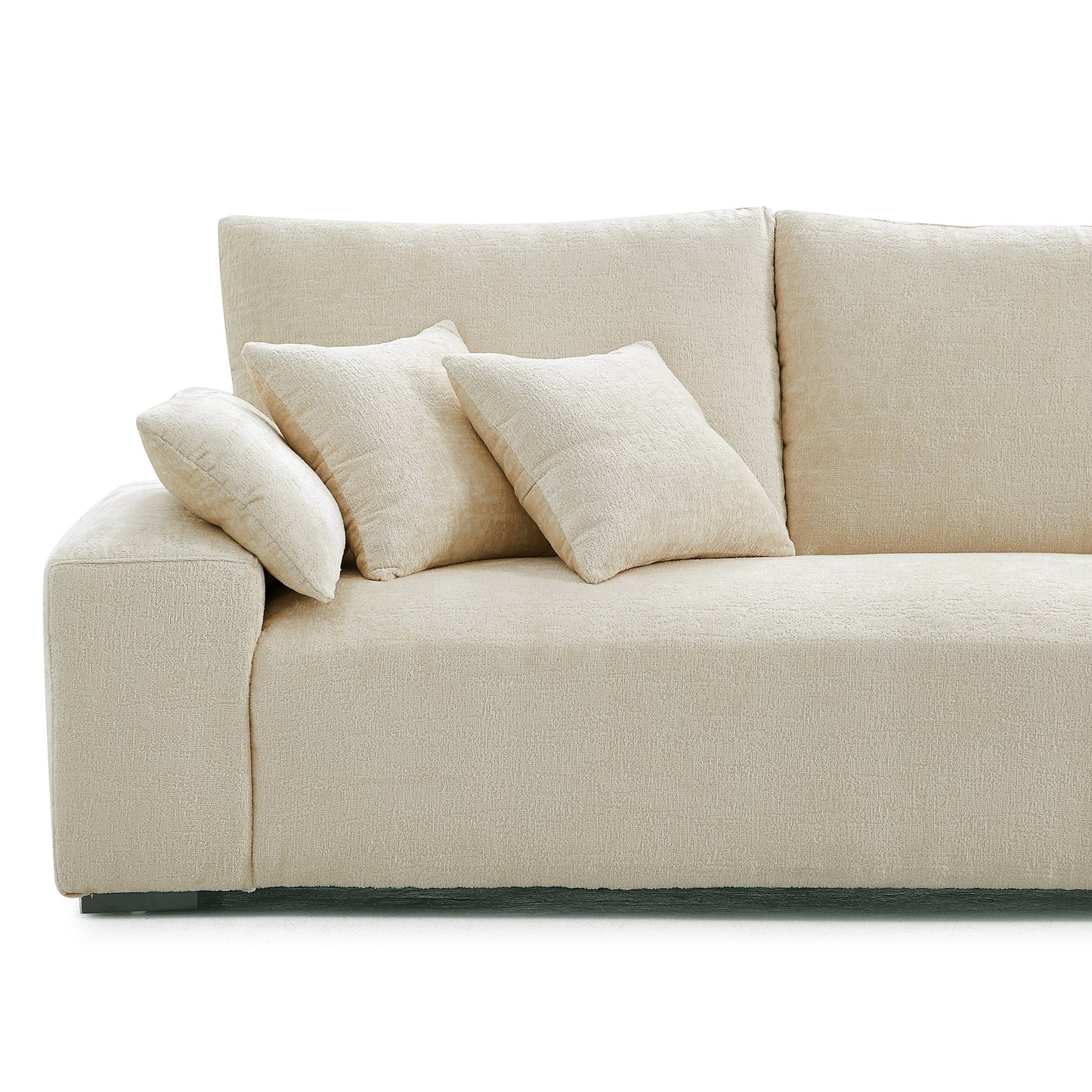 The Empress Gray Sectional-Beige