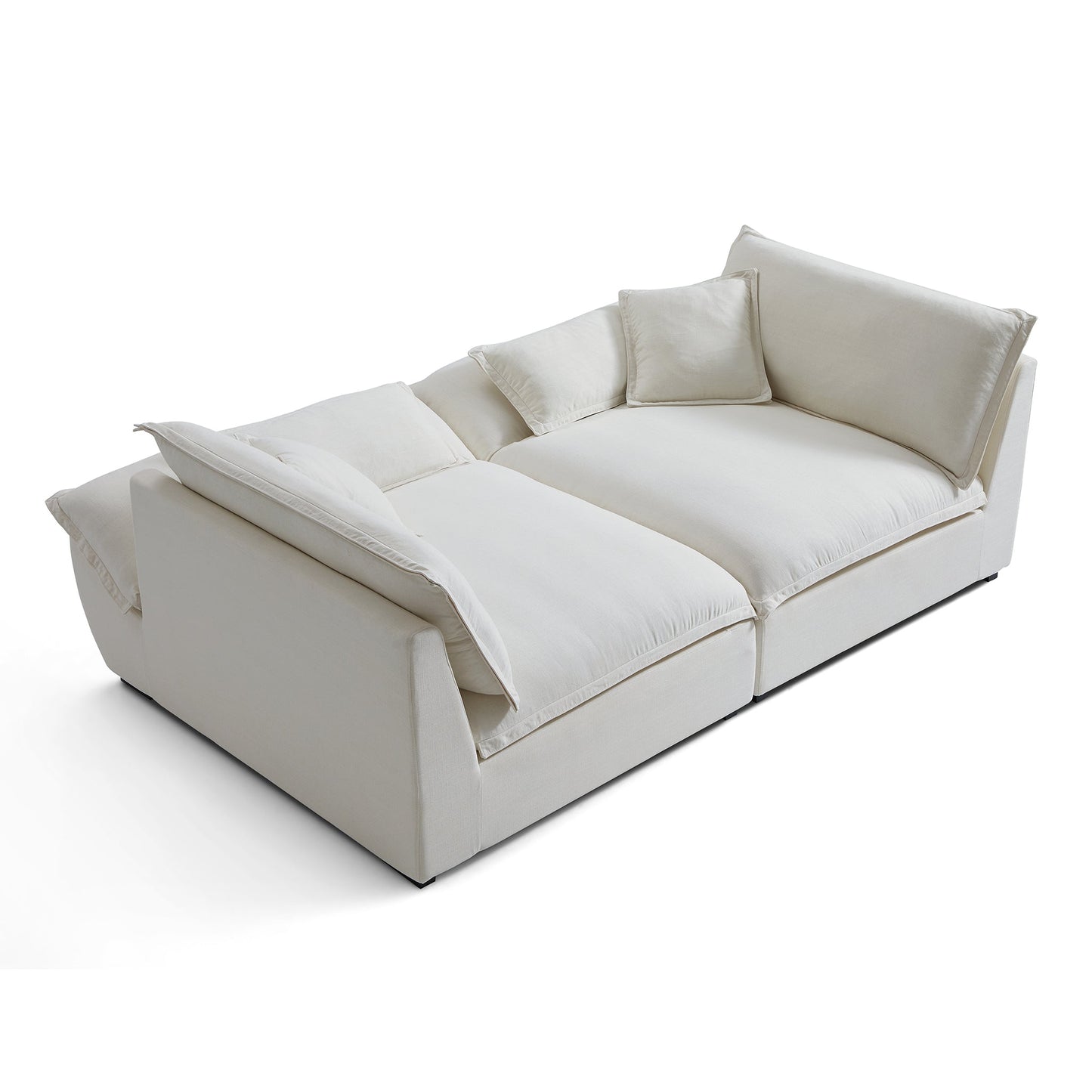Casper Sailboat Fabric Sofa-Beige