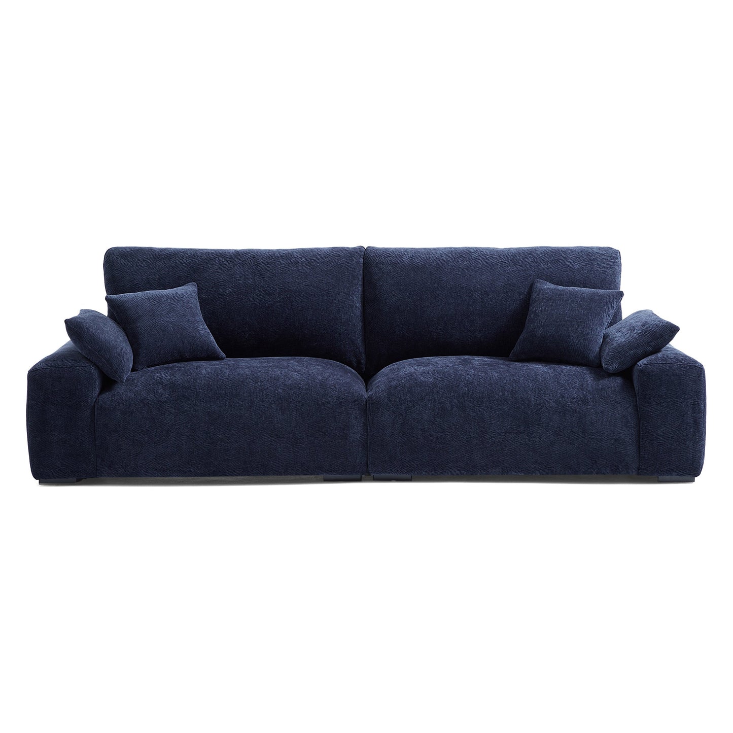 The Empress Navy Blue Sofa Set-Navy Blue-106.3"