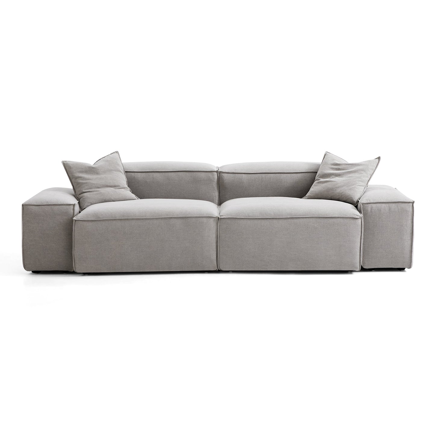 Freedom Modular Sectional Sofa-New Gray-106.3"-Low