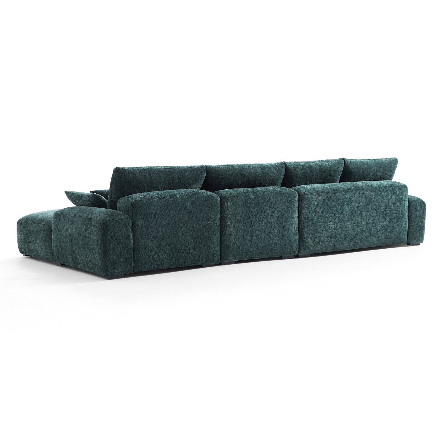 The Empress Green Sectional-Green-150.8″