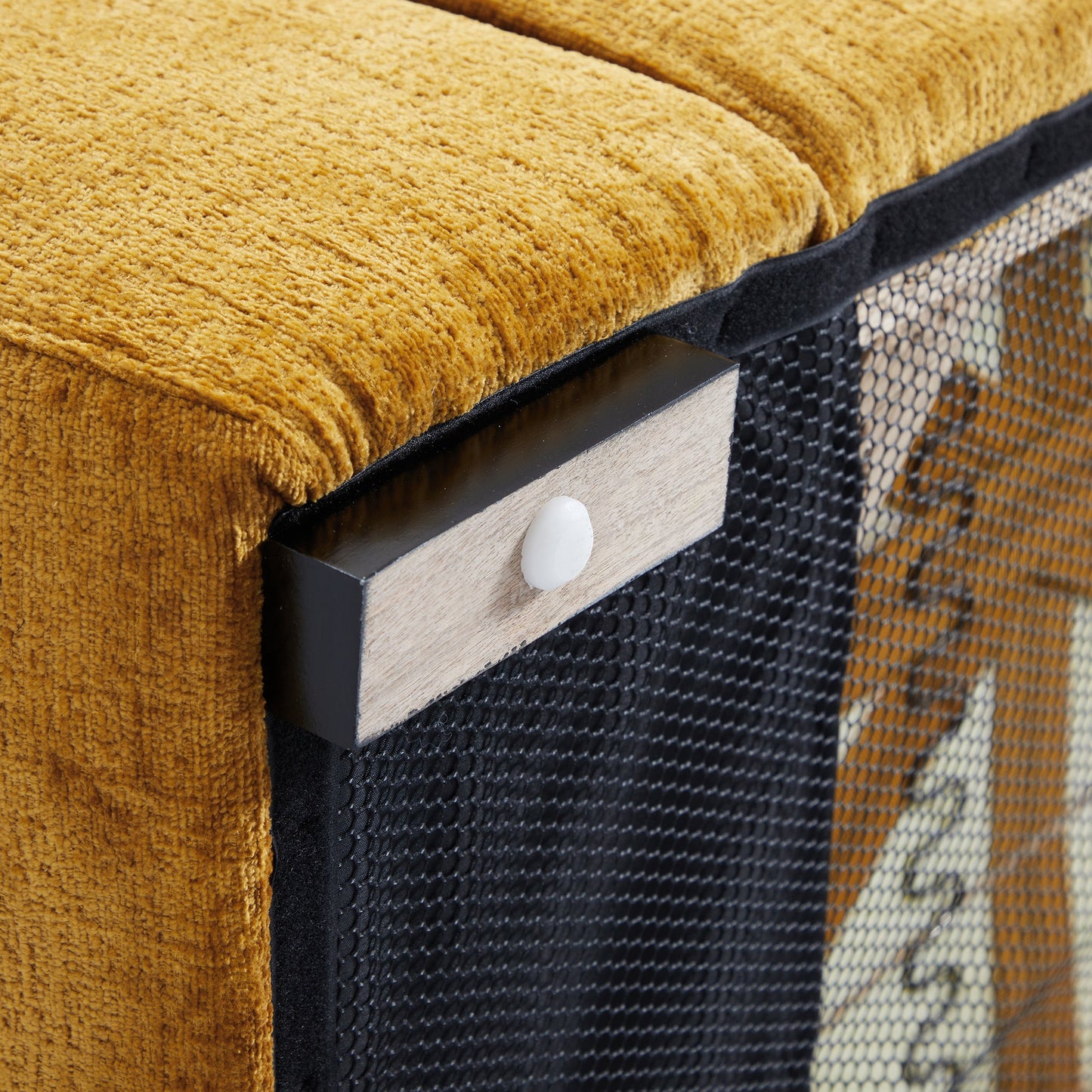 The Empress Camel Armchair-Yellow