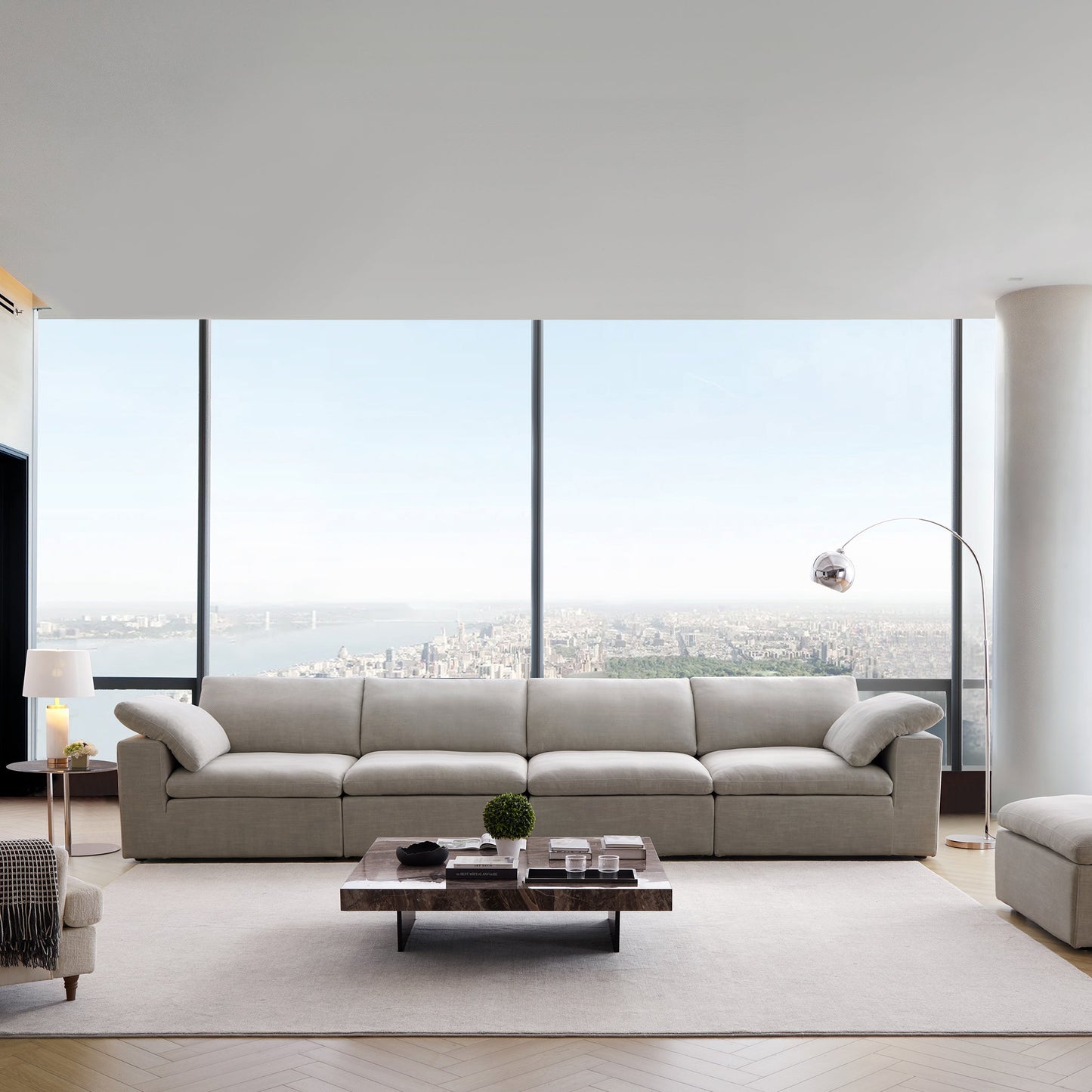Tender Wabi Sabi Gray Sofa-Sand