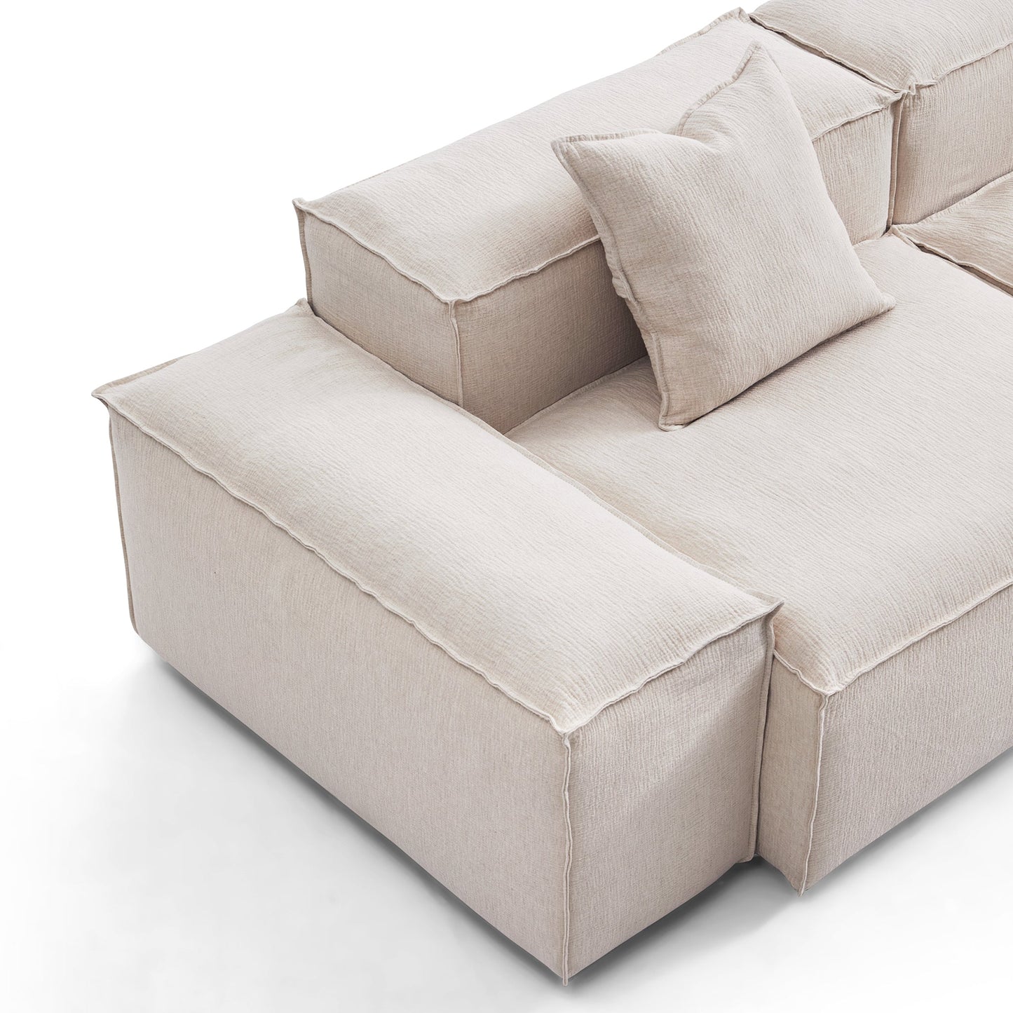 Freedom Modular Khaki Corner Sectional Sofa-Khaki
