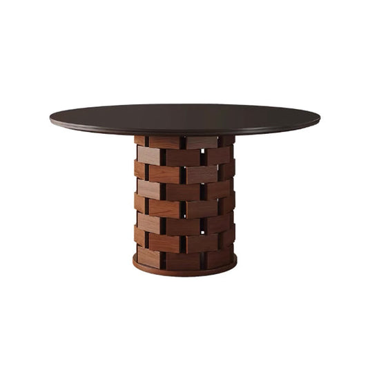 Grid Round Dining Table-Dining Table