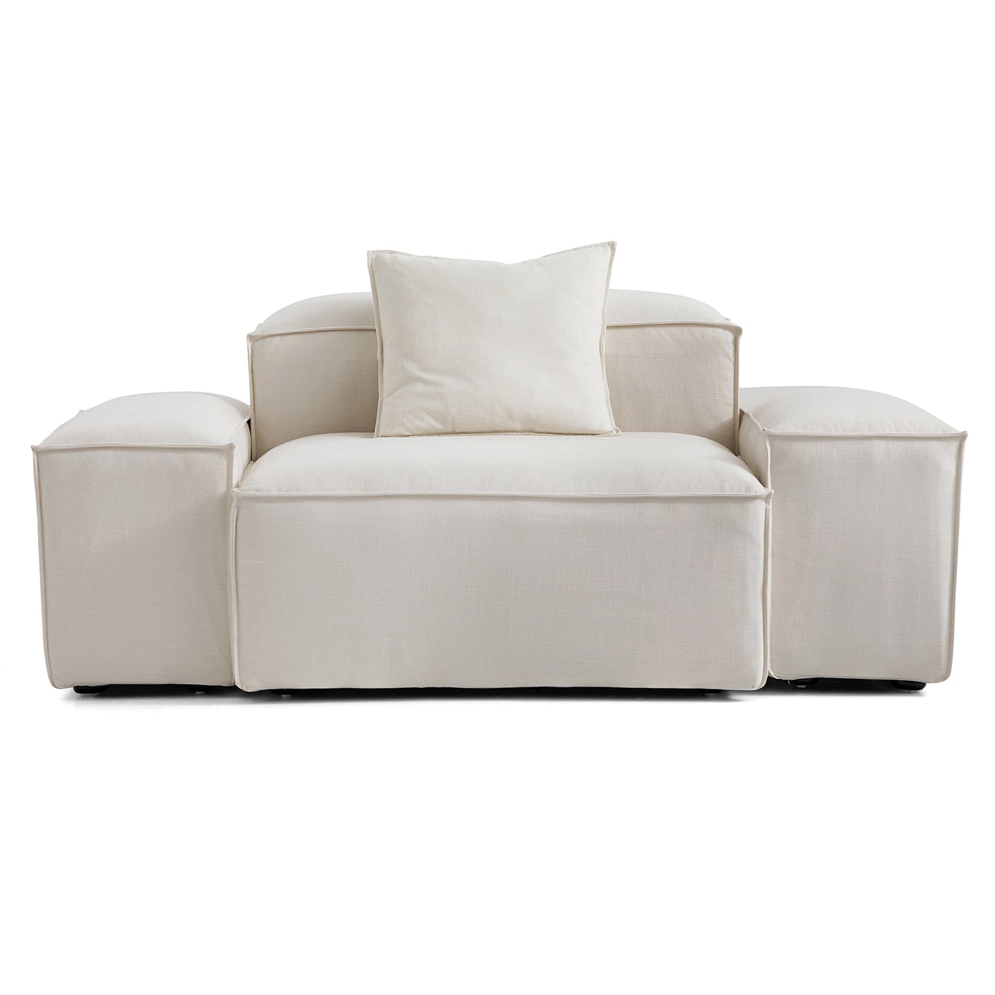 Freedom Modular Accent Armchair-Beige-Low