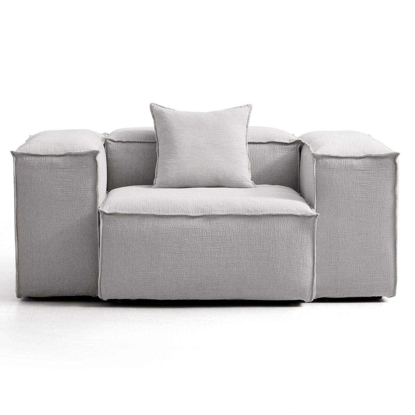 Freedom Modular Khaki Accent Armchair-Gray-High