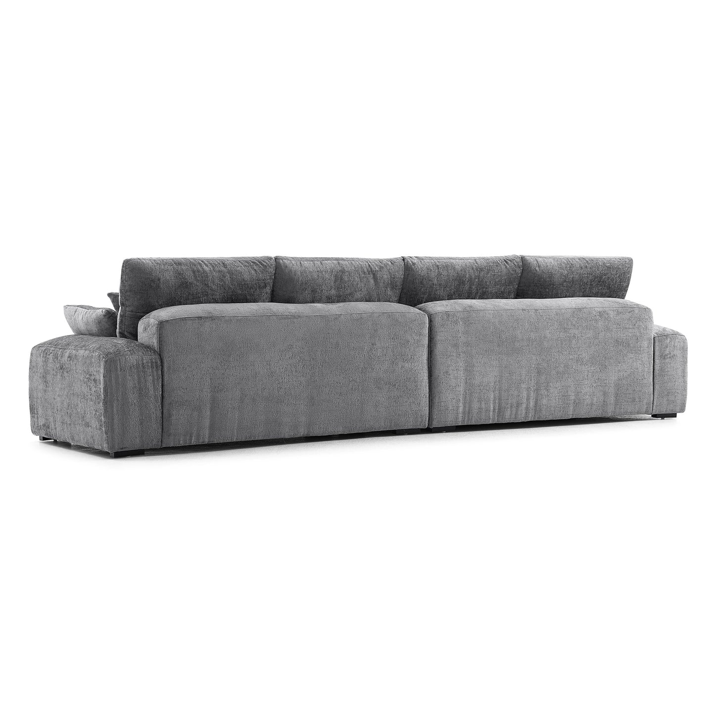 The Empress Beige Sofa Set-Gray-140.1"
