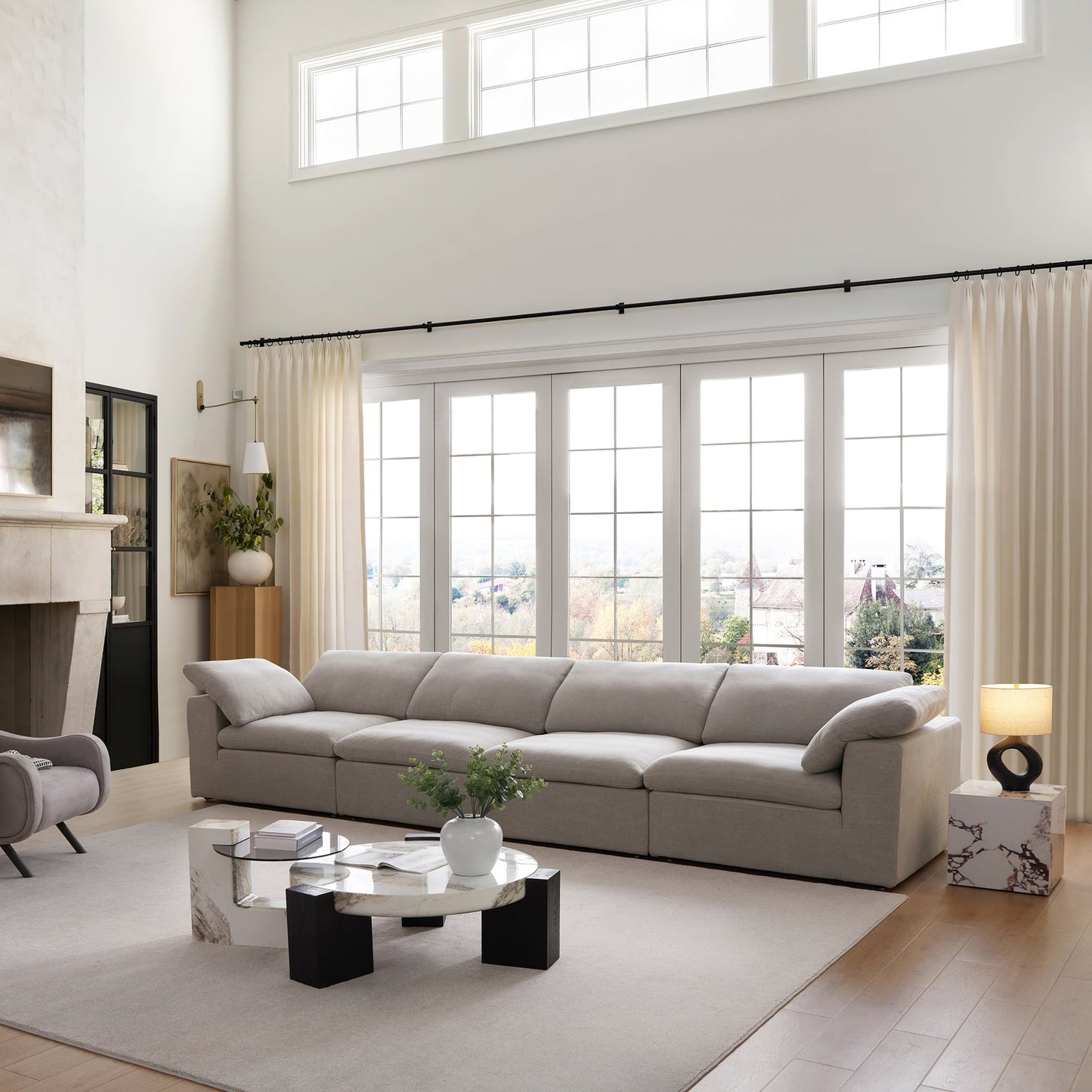 Tender Wabi Sabi Gray Sofa-Gray