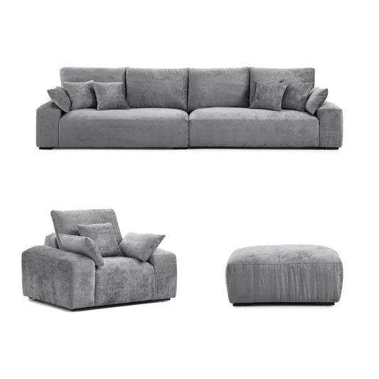 The Empress Gray Sofa Set-hidden