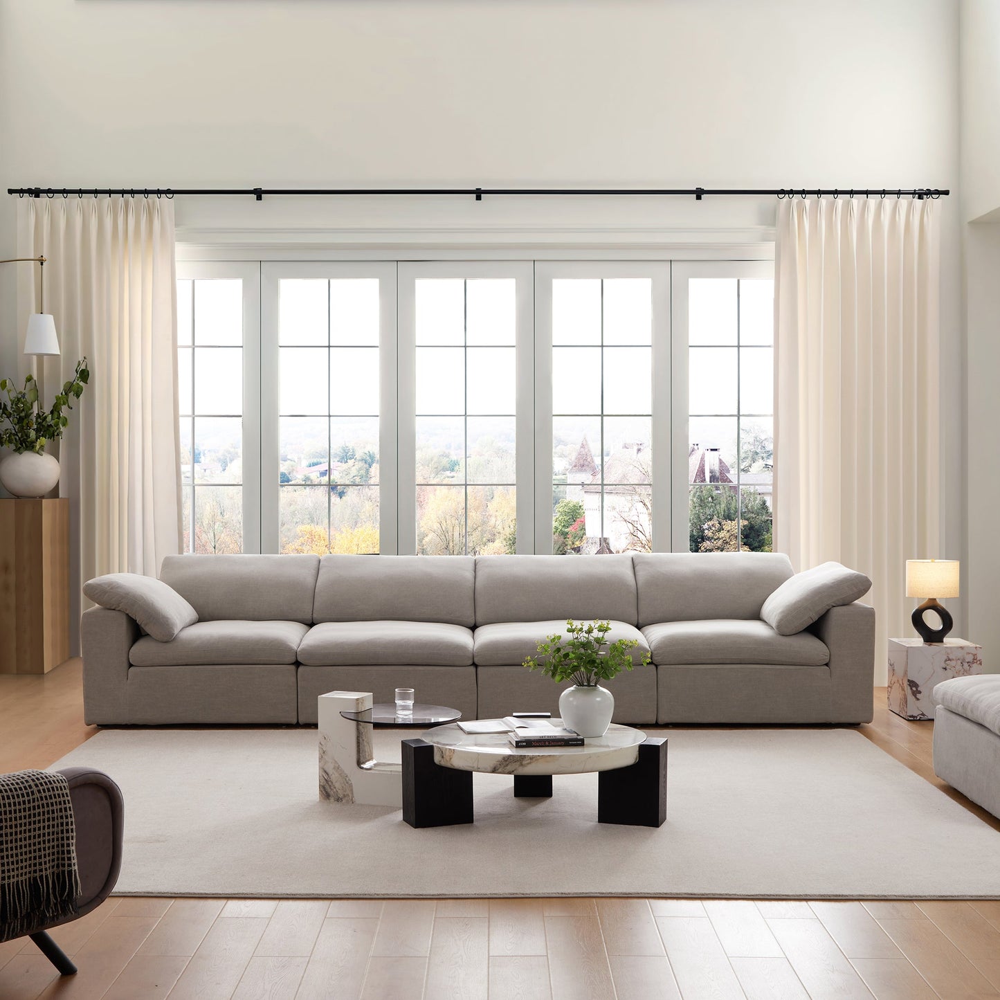 Tender Wabi Sabi Gray Sofa-Gray