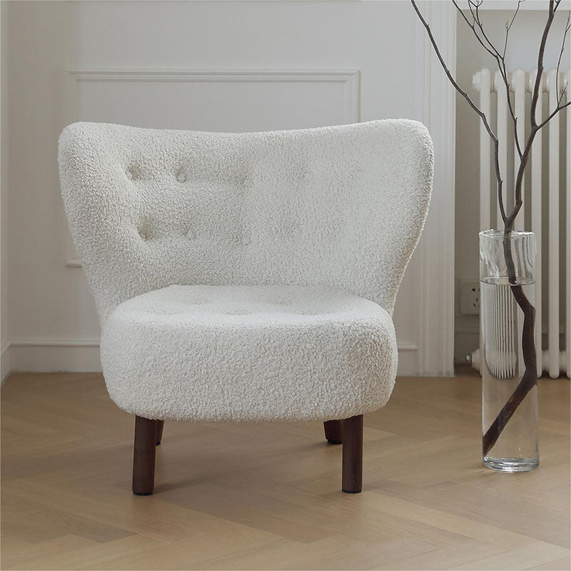 Scandinavian Shaun Accent Chair-White