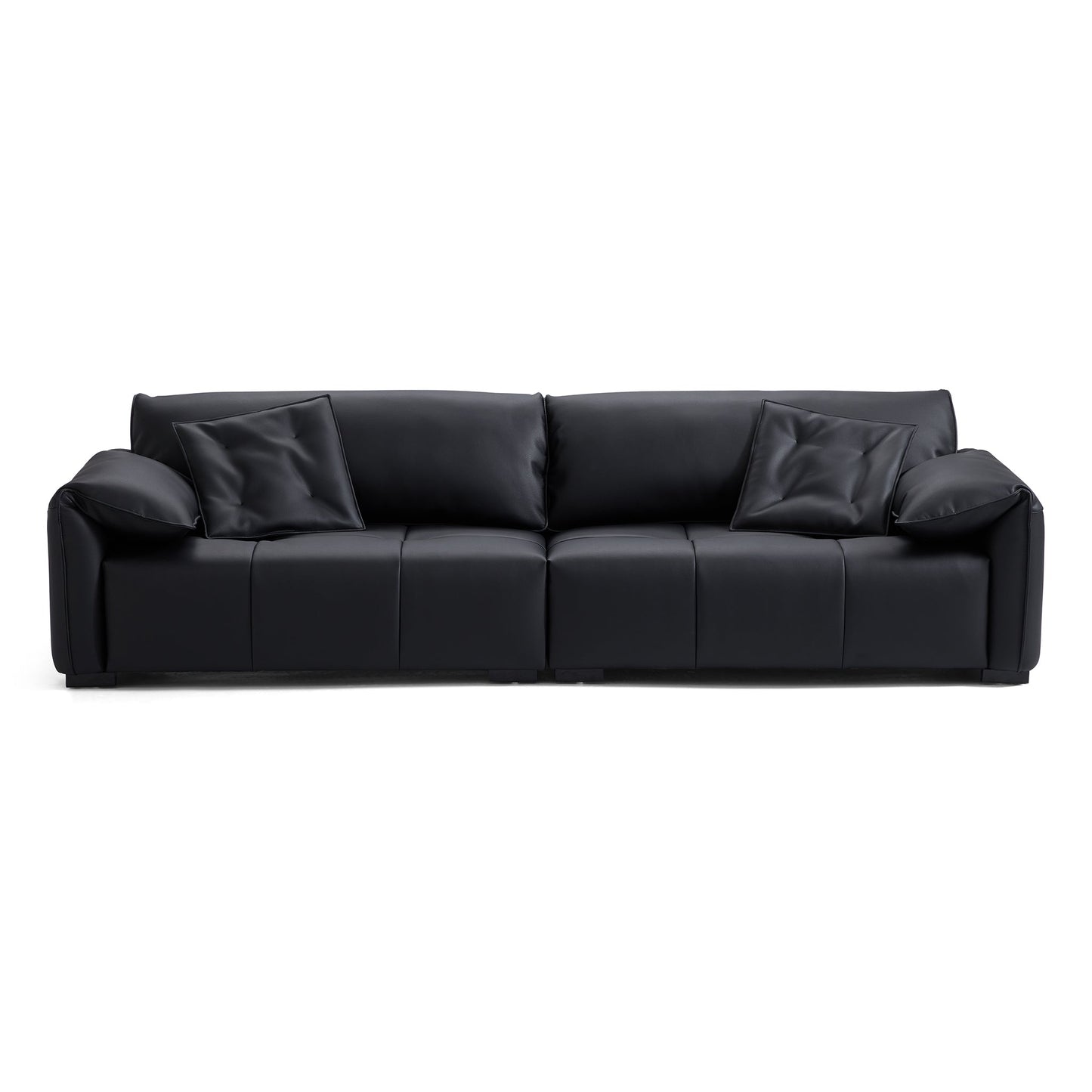 Anorea Contemporary Minimalist Sofa-Black