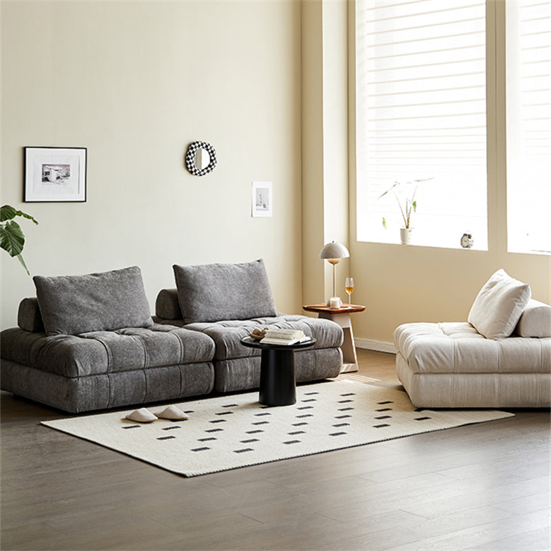 Block Modular White Sectional-Gray