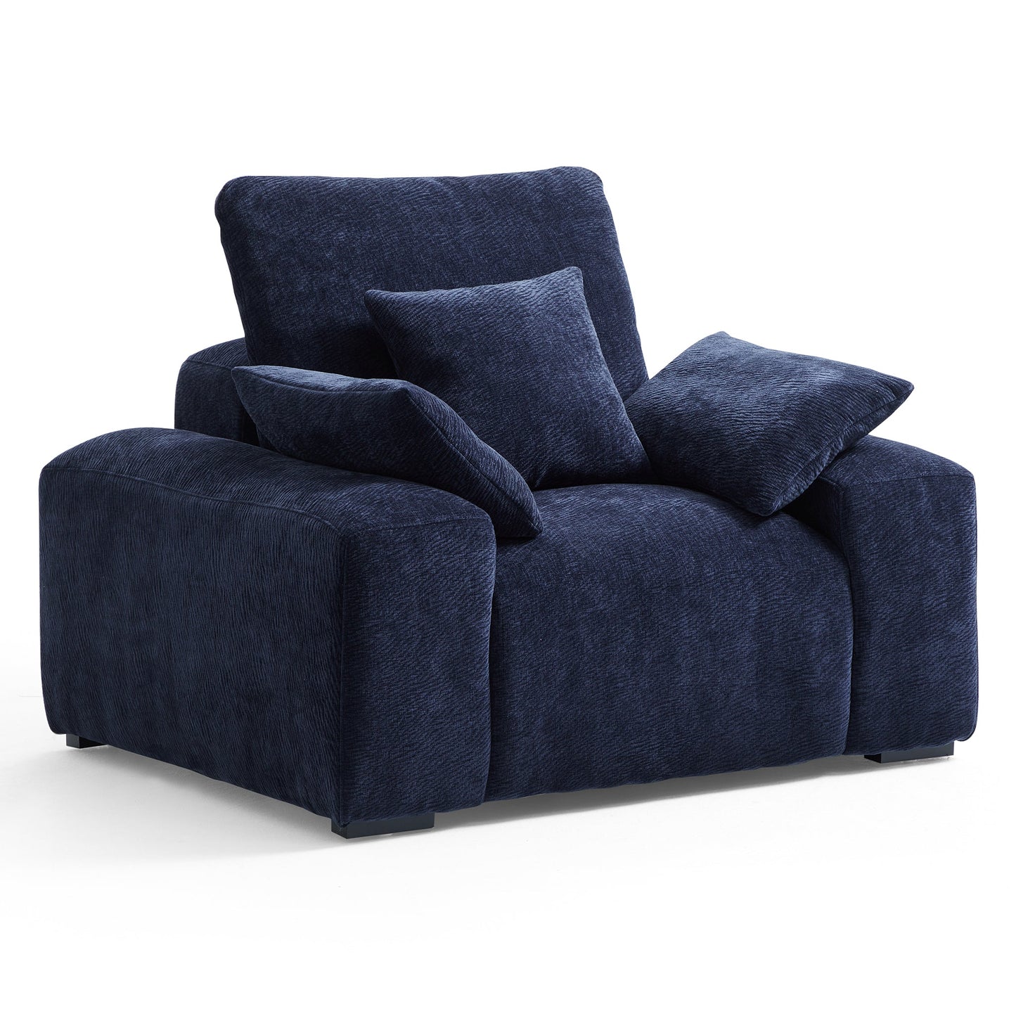 The Empress Navy Blue Sofa Set-Navy Blue
