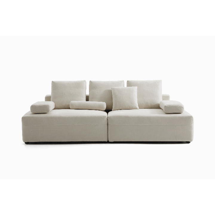 Composition Wabi Sabi Gray Sofa-Beige