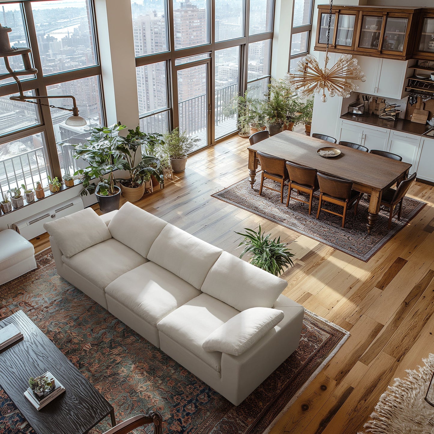 Tender Wabi Sabi Gray Sofa-Beige