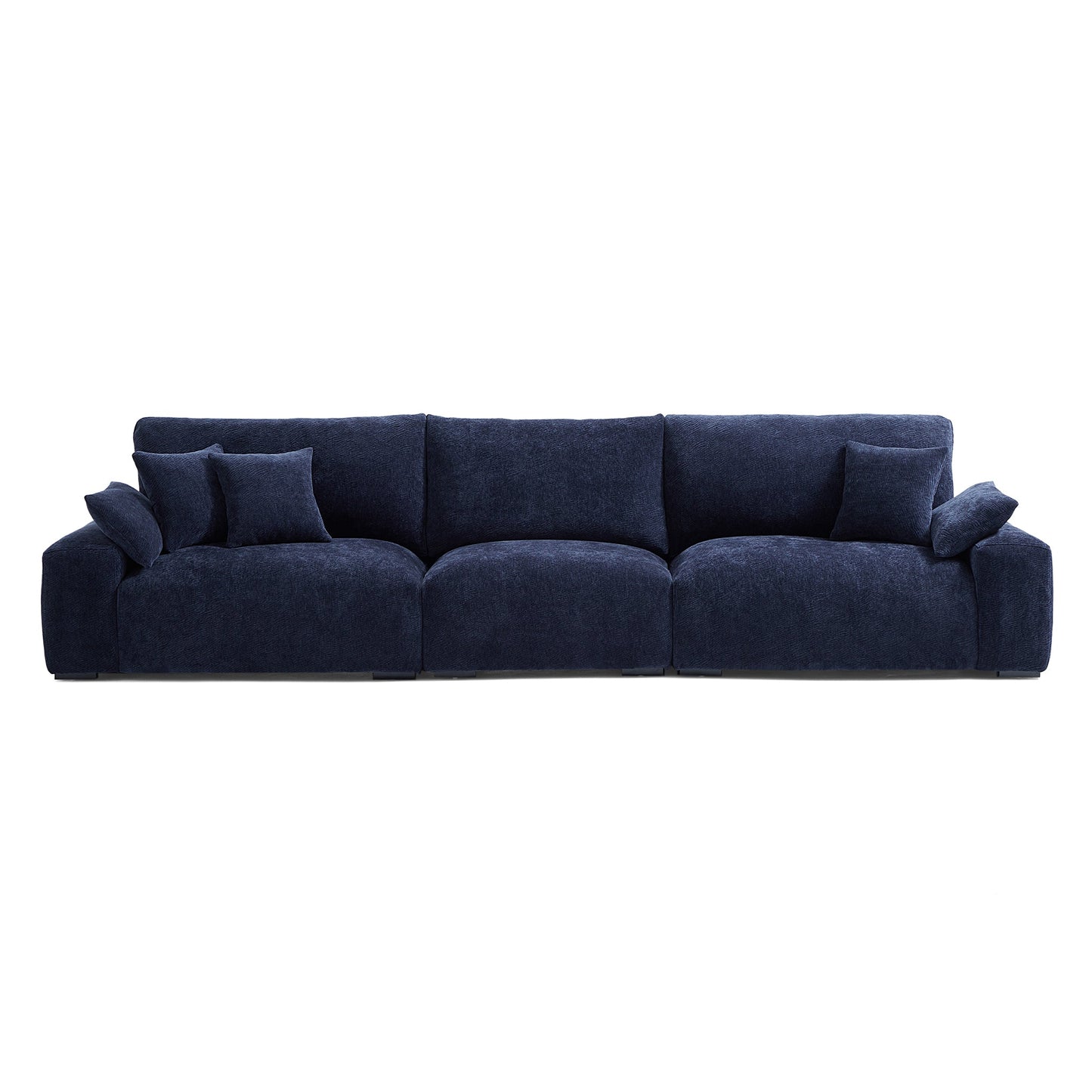 The Empress Navy Blue Sofa Set-Navy Blue-141.7"