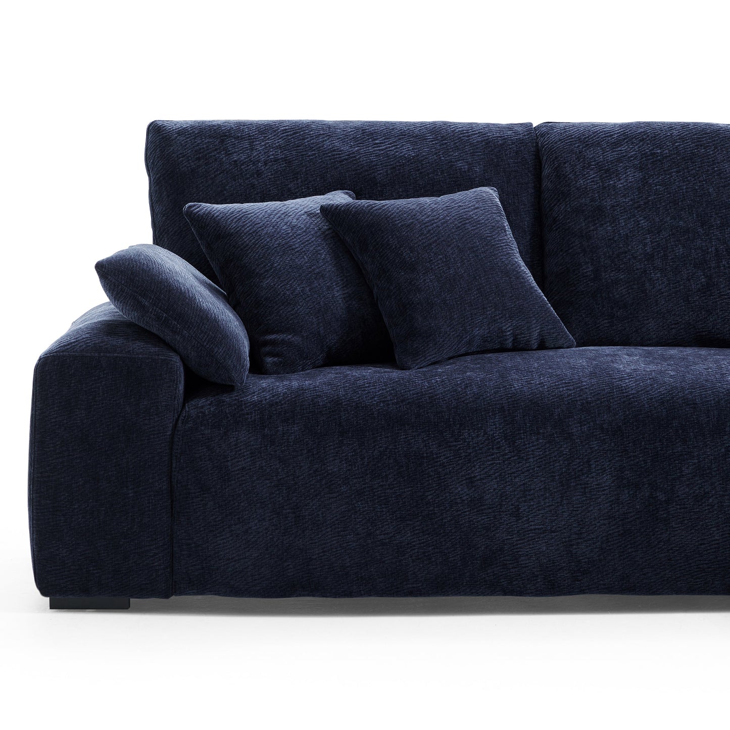 The Empress Navy Blue Sofa Set-Navy Blue